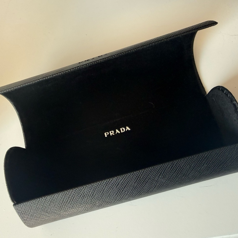 Prada Textured Black Leather Accessory